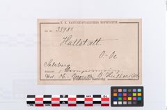Etikett zu Bronzearmreif (NHMW-PRAE-035781)